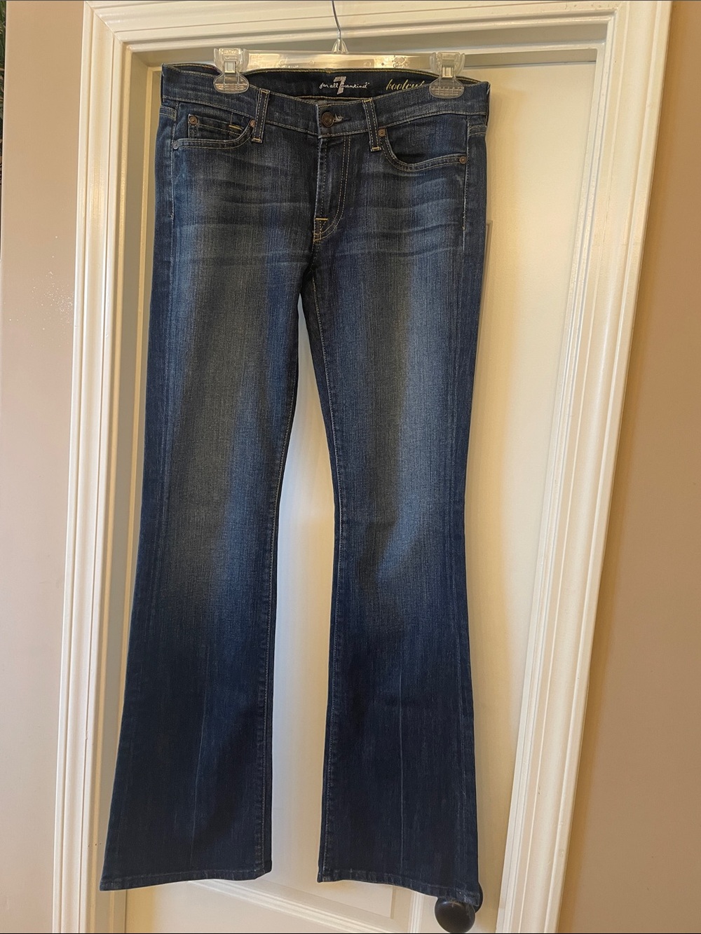7 For All Mankind Women's Dark Blue Bootcut Jeans
